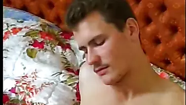 Russian twinks whit big cock sucking hard bareback sex jerk and cumshot