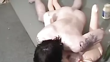 Amateur emo twink fucking sex doll after solo masturbation