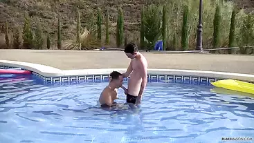 Big Cocks Out At The Pool