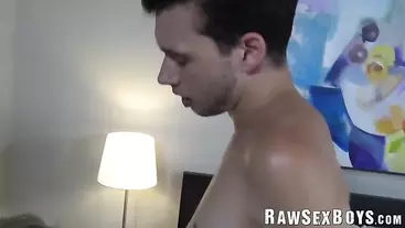 Skinny teen Spencer sprays sticky cum during bareback fuck