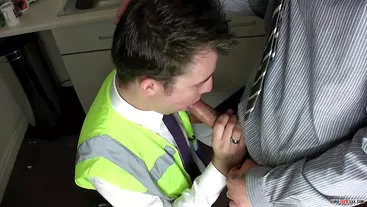 Labour Contractors Fuck In Office Kitchen - Jamie Rae & Nick Hill