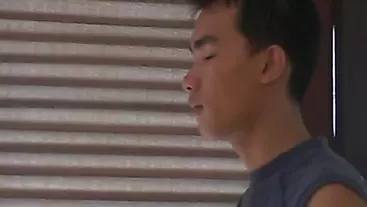 Pickedup Asian twink anal stuffed after giving blowjob