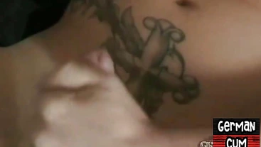 Amateur euro stud solo wanking shaved dong for jizz