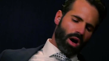 Businessman hunk gets his tight butt pounded hard by BF