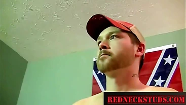 Beefy Redneck first his first man ass @RedneckStuds