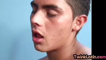 Real Latin skinny twink assfucked by BF after 69 blowjob