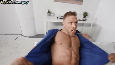 Horny bottom enjoys pounding hardcore in tight anal hole