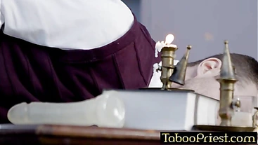 Barebacked over the priest's desk @TabooPriest.com