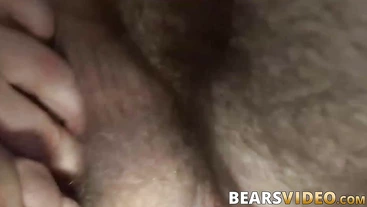 Hairy stud Steve Sommers fucks bears in threesome