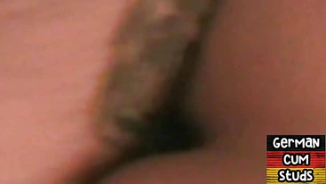 Amateur German bottom nailed in home 3some by gaydaddies