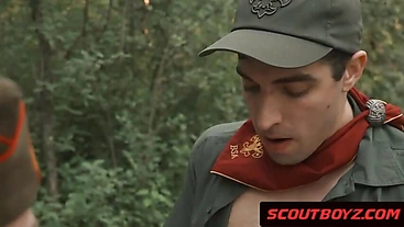 Teen Scouts first gay sex outdoors @ScoutyBoyz.com