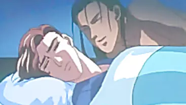Sexy gay anime guys having a tongue kiss makeout moment - Gay Porn