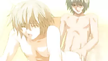 Horny gay anime boy gets taken from behind