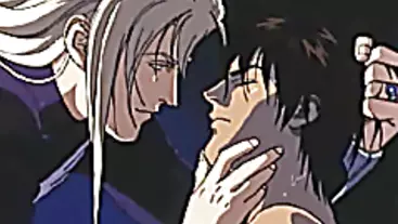 Young anime gay boy gets his cock touched and face licked