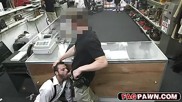 He needs to suck my dick behind the counter