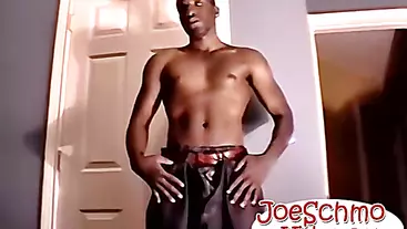 Black Joe gets hig big black dick sucked by a white dude
