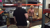 Russian blonde surfer ends up pawning his virgin ass in the pawnshop
