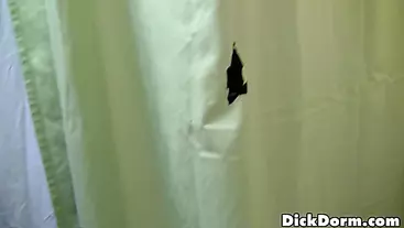 A glory hole surprise has a roommate speechless.