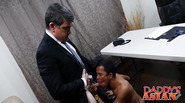 Asian twink Alex and Daddy having a anal sex in a office