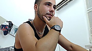 Sexy guy Oliver Cool masturbates his big cock and cums