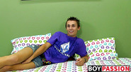 Sexy Jacobey London wanking his big dick after interview