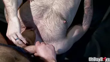 Gays swapping blowjob and anal rimming goes deep fuck
