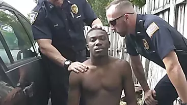 Police suck the dick of a black guy for clues