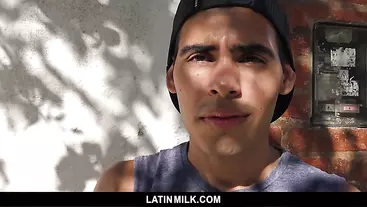 LatinMilk - Sexy straight teen takes cock up his ass on camera for money