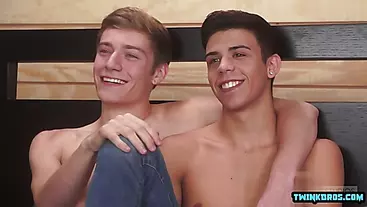 Latin twinks flip flop with cum in ass