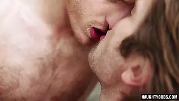 Hairy gay anal with facial