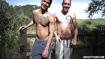 Latin gay interracial and creampie
