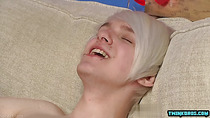 Tattoo twinks threesome and facial cum