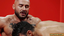 Muscle gay flip flop and cumshot