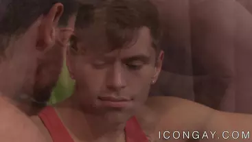Young gay Troy Accola analled by meditating stud cock