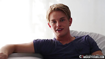 Hot gay dildo with cumshot