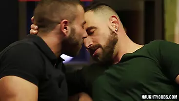 Muscle gay anal sex and facial
