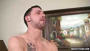Tattoo gay oral sex and cumshot